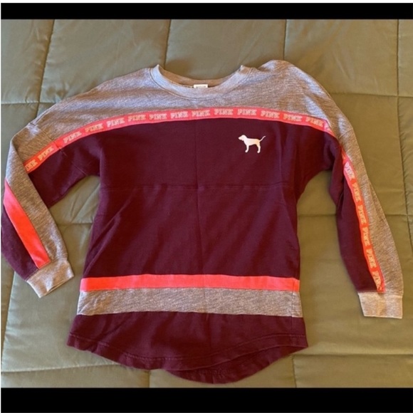 PINK Victoria's Secret Tops - PINK! | vintage long-sleeve varsity top